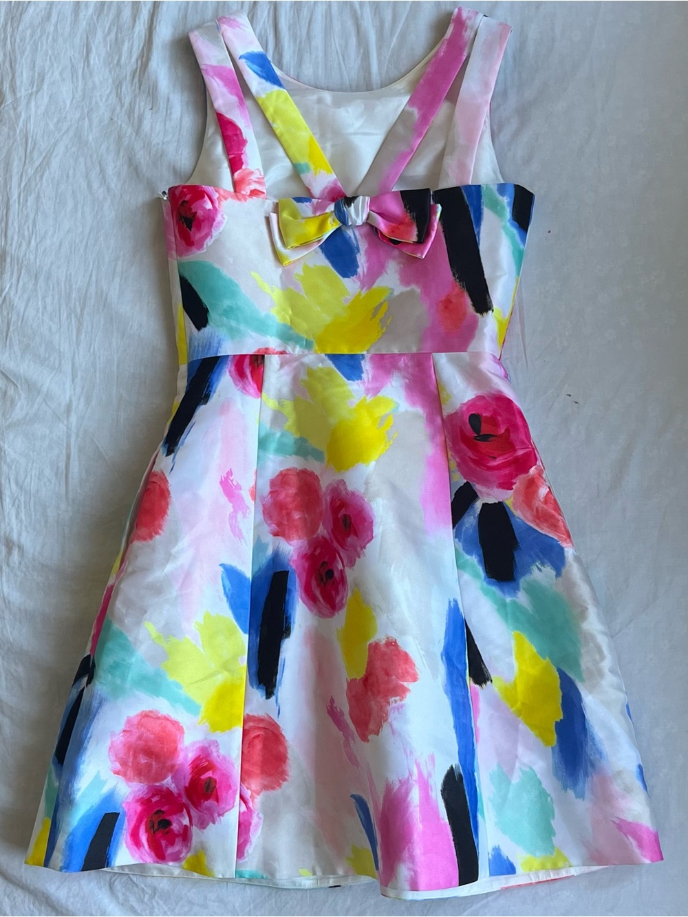 multi-colored floral print dress - Picture 2 of 5